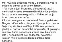 Stajao sam na stepenicama porodilišta, držeći svog mladog sina i papir…