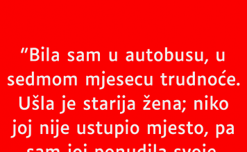 “Bila sam u autobusu,…”