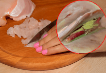 Rasjekla piletinu kupljenu na pijaci pa joj se utroba prevrnula: “Zna li neko šta je ovo?” FOTO