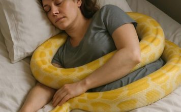 Domaći piton je prestao da jede i počeo da se čudno ponaša prema vlasnici — tokom posete veterinar je rekao nešto što nije očekivala.