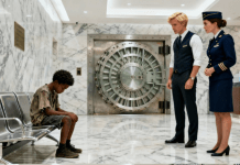 “Crni dječak u iznošenim tenisicama došao provjeriti stanje računa — Direktor se smijao… dok nije vidio iznos.”