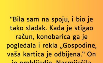 “Bila sam na spoju, i bio je tako sladak…”