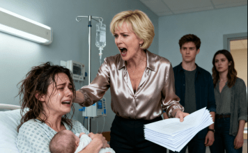 Upravo je rodila – njezini svekar i svekrva predali su joj papire za razvod… Ne znajući da je tajna milijarderka…