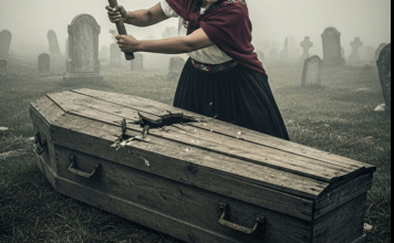 Na sprovodu svoga sina, majka je iznenada zgrabila sjekiru i više puta udarila po poklopcu lijesa: kada se poklopac razbio, svi su ugledali prizor koji je sledio krv u žilama.