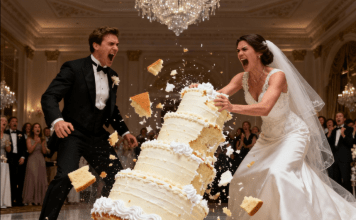 Dok sam podizala nož da prerežem svadbenu tortu, sestra me čvrsto zagrlila i šapnula: „Gurni je. Sad.“