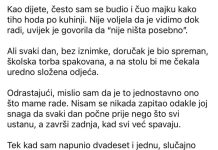“Majka je svako jutro ustajala u 5… tek godinama kasnije shvatio sam zašto.”