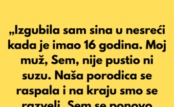 Mislila sam da me muž ne voli jer nije plakao za našim sinom – istina me šokirala