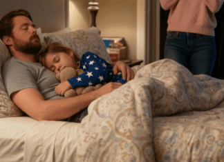 Osamogodišnja devojčica spava sama, ali se svakog jutra žali da joj je krevet „previše mali“. Kada njena majka u 2 sata ujutru proveri sigurnosnu kameru, slomi se u tihim suzama…