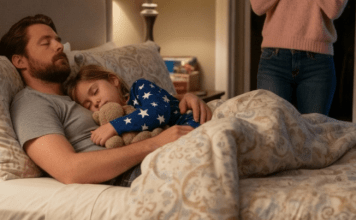 Osamogodišnja devojčica spava sama, ali se svakog jutra žali da joj je krevet „previše mali“. Kada njena majka u 2 sata ujutru proveri sigurnosnu kameru, slomi se u tihim suzama…