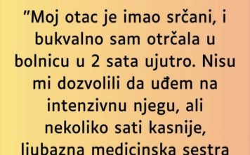 Kada je saznala ko je medicinska sestra zaledila se ….