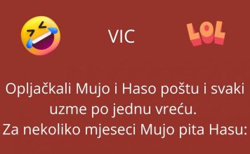 VIC DANA:Opljačkali Mujo i Haso poštu