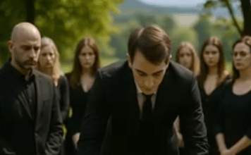 Sin je došao na majčinu sahranu samo zbog nasledstva, ali kada se nagnuo da se oprosti od nje, primetio je čudno pomeranje u sanduku.