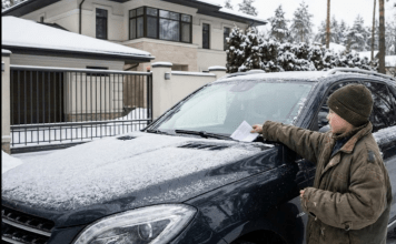 Kasneći za kliniku na abortus, žena je primetila da je ostavila dokumente u automobilu. Vraćajući se, videla je kako beskućnik stavlja papir ispod brisača. Otvorivši ga, zanemela je od onoga što je pročitala… 😲😲😲