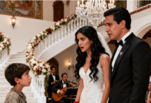 Dok je tražio hranu na luksuznom vjenčanju, jedan dječak prepoznao je mladenku kao svoju izgubljenu majku… a reakcija mladoženje rasplakala je cijelu dvoranu.