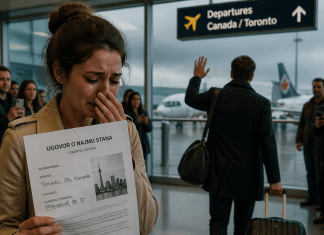 Plakala sam pred svima dok je moj muž odlazio za Toronto, ali on nije znao da sam već pročitala ugovor za stan u kojem je trebao živjeti s drugom ženom.