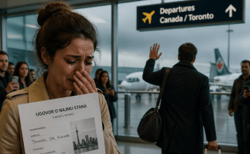 Plakala sam pred svima dok je moj muž odlazio za Toronto, ali on nije znao da sam već pročitala ugovor za stan u kojem je trebao živjeti s drugom ženom.