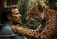 Jaguar je pronašao čoveka kojeg su lovci na životinje vezali za drvo duboko u džungli i ostavili ga tamo: ali ono što je predator učinio ostavilo ga je u potpunom šoku 😨😲