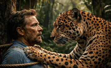Jaguar je pronašao čoveka kojeg su lovci na životinje vezali za drvo duboko u džungli i ostavili ga tamo: ali ono što je predator učinio ostavilo ga je u potpunom šoku 😨😲