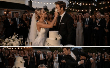 “Tokom rezanja svadbenog torte, mlada je u šali namazala lice mladoženji kremom, ali mladoženja je neočekivano reagovao i udario je – ono što je mlada uradila dalje, šokiralo je cijelu salu.”