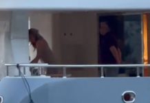 Melinu muž milioner gađao peškirom: Pojavio se šok snimak sa jahte nakon glamuroznog slavlja (Video)