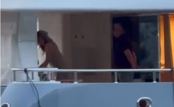 Melinu muž milioner gađao peškirom: Pojavio se šok snimak sa jahte nakon glamuroznog slavlja (Video)