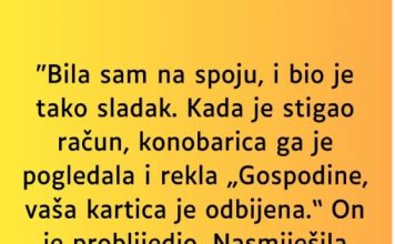 “Bila sam na spoju, i bio je tako sladak…”