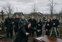 Dok se opraštala od sina, žena je iznenada čula poznati glas iz zatvorenog kovčega i uspaničeno prijurila k njemu. Ali kad su ga otvorili, prisutni se smrzli od užasa……… 😲😲😲