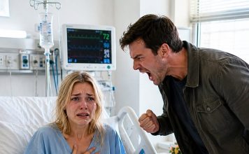 „Prekini s ovom predstavom, Rebecca! Ustani iz tog kreveta i pođi sa mnom!“ viknuo je Caleb, a njegov glas odjeknuo je malom sobom.