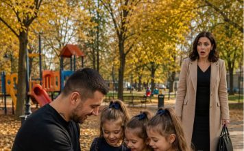 “Trojke su prišle samohranom ocu i rekle mu: ‘Dobar dan, gospodine, naša mama ima tetovažu potpuno istu kao vašu.’ On se ukočio… jer je taj slomljeni kompas bio tajna jedne noći za koju je vjerovao da ju je zauvijek zakopao.”