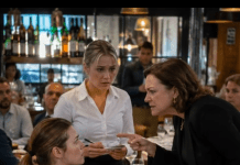 Menadžerica elitnog restorana je viknula: „Ko je pustio tu devojku u invalidskim kolicima u moj restoran? Ona uništava celu atmosferu!“ — pokušala je da ponizi i izbaci goste, ne sluteći kako će mu se ta odluka vratiti… 😱