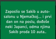 U Njemačkoj je Sakib nedavno postao član jednog auto salona