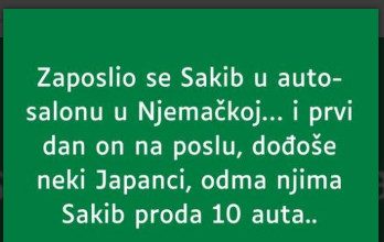 U Njemačkoj je Sakib nedavno postao član jednog auto salona