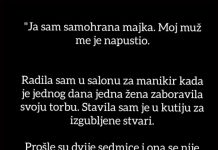 “Ja sam samohrana majka…”