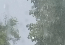🚨 APOKALIPTIČNI PRIZORI IZ SRBIJE: Od kiše se ne vidi prst pred okom, grad uništava sve na svom putu! 🌩️👇