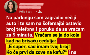 Na parkingu mi je nepoznata žena ostavila poruku